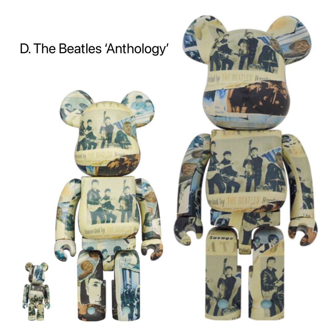 預訂> Bearbrick 400% + 100% / 1000% The Beatles anthology 披頭四