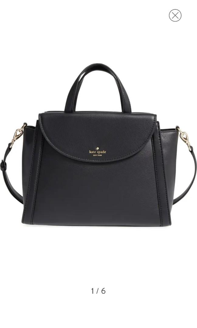 Authentic Kate Spade Cobble Hill Adrien Large Satchel (Category: Purses & Pouches) located in Quezon City. Submitted by professional.declutterer (Listing ID 1058698640, Image 1). Description: Authentic Kate Spade Cobble Hill Adrien Large Black Satchel bought from Australia 2 way crossbody with top handles, magnetic snap closure and detachable shoulder strap perfect for office/casual use with care card with light scratch in front with signs of usa