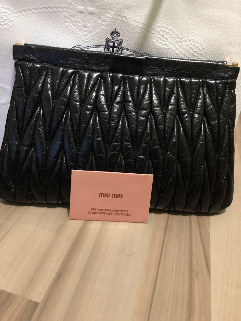 Miu Miu Bowling/ Vanity Bag (5VT003), Luxury, Bags & Wallets on Carousell