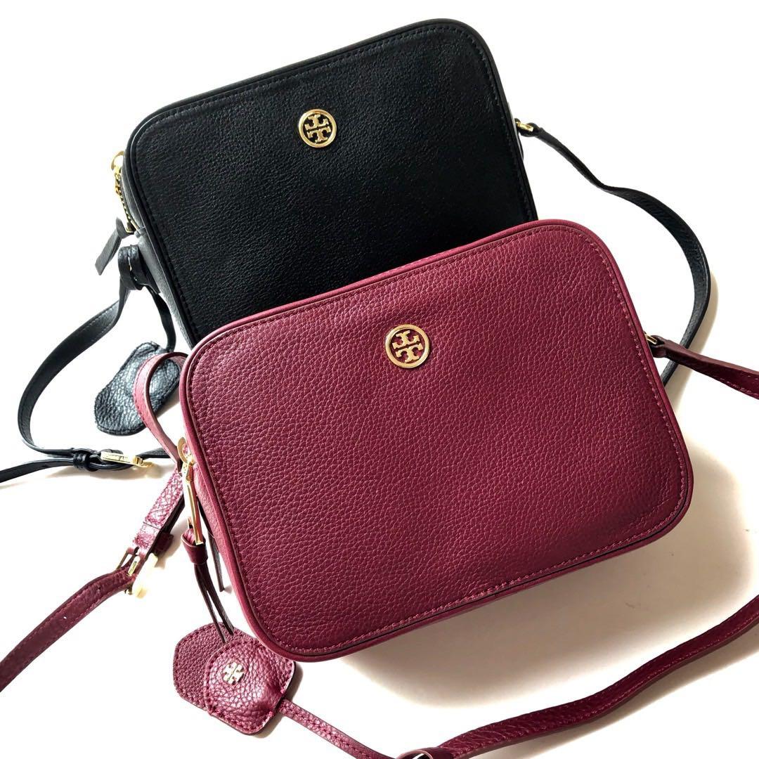 Authentic Tory Burch camera Robinson crossbody pebbled leather, Luxury, Bags  & Wallets on Carousell