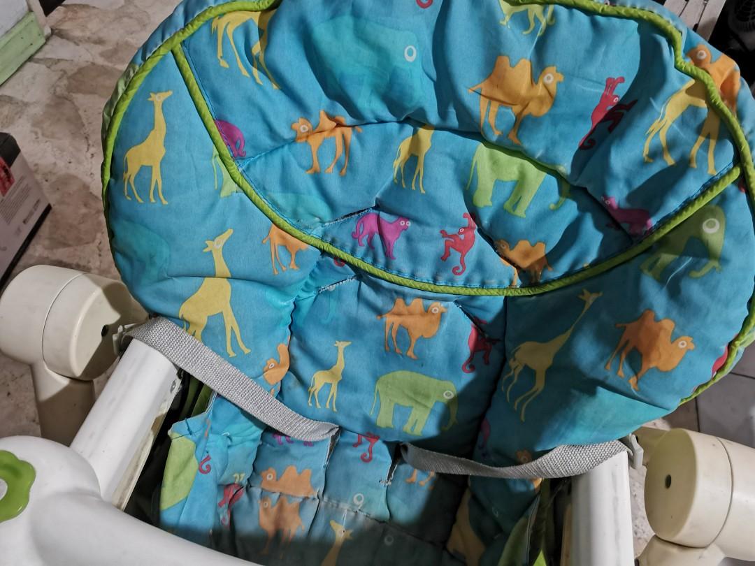 Baby highchair (Category: Car Seats) located in Pasig City. Submitted by nina.carlos (Listing ID 1058658182, Image 2). Description: Aluminum legs. Very sturdy. Shipping fee to be shouldered by buyer I can give this away with Chicco stroller as set for P3,000.