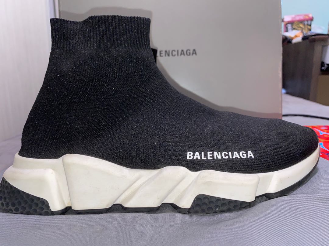 balenciaga speed trainer mens brown