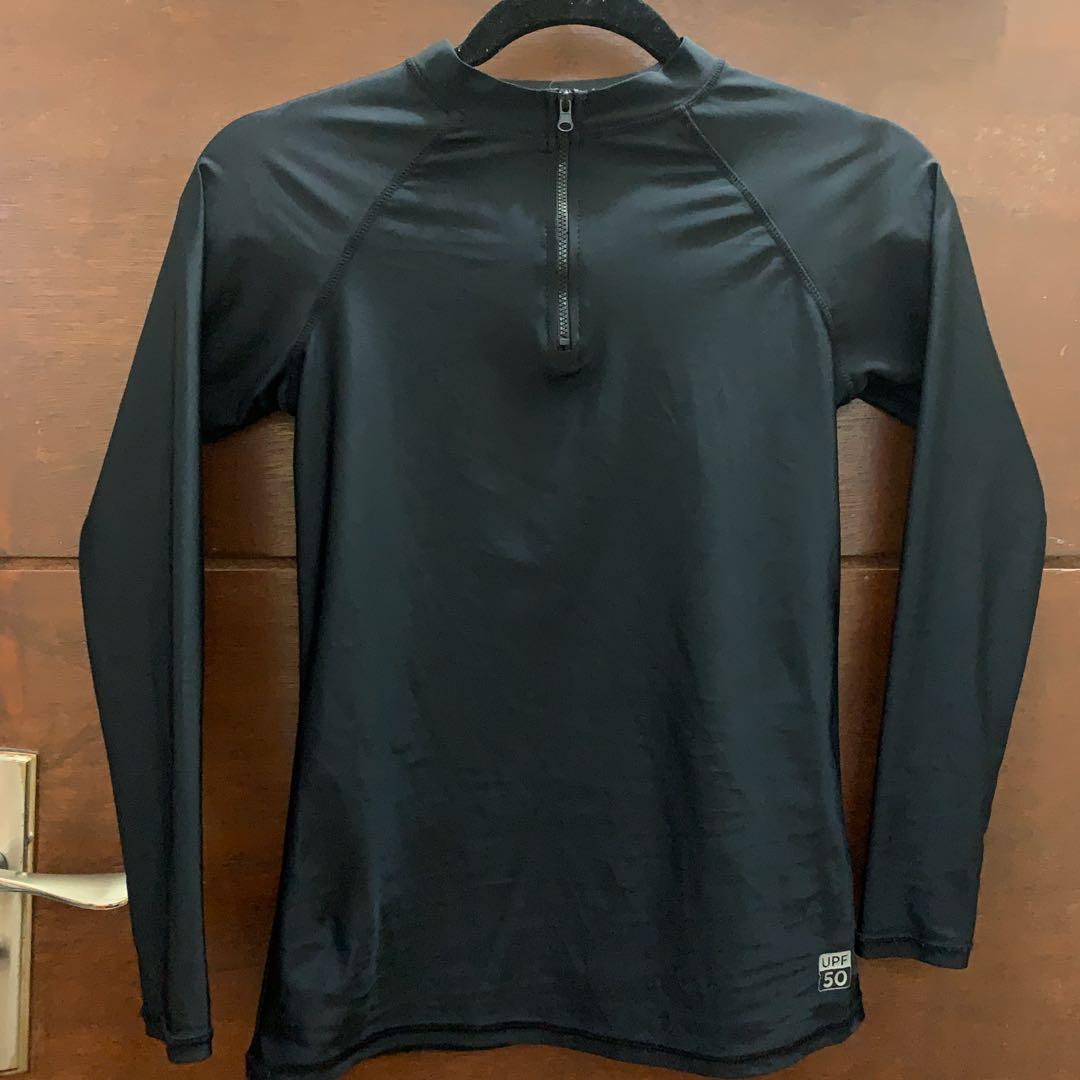 Bench Body RashGuard Black Half Zip, Women's Fashion, Swimwear, Rash ...