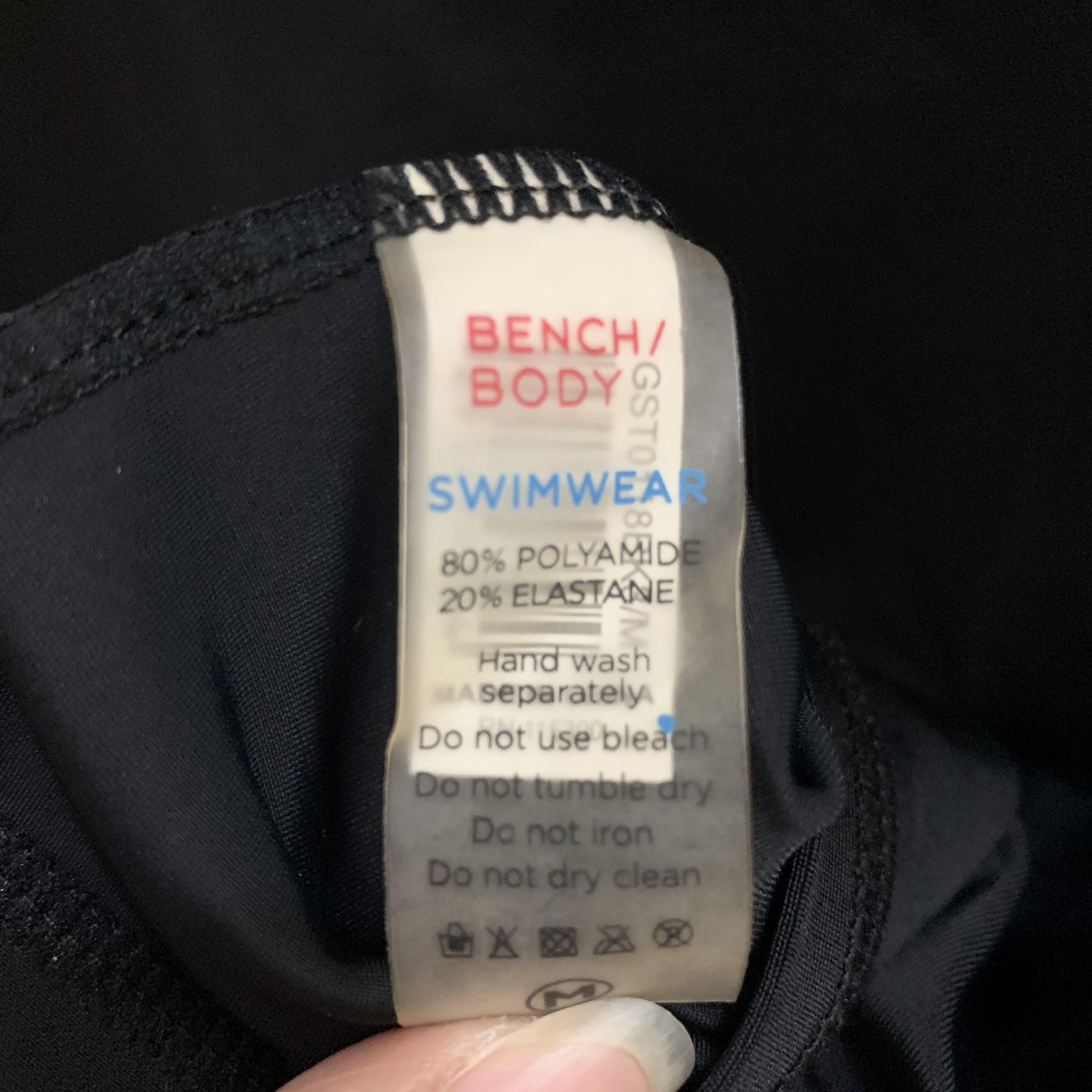 Bench Body RashGuard Black Half Zip, Women's Fashion, Swimwear, Rash ...