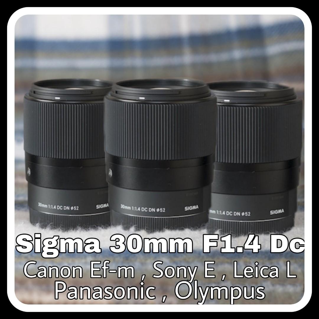 Bn Sigma 30mm F 1 4 Dc Dn Contemporary Lens Canon Efm Ef M Sony E Sonye Leica L Leical Panasonic Olympus Micro Four Third M43 M4 3 Photography Lenses On Carousell