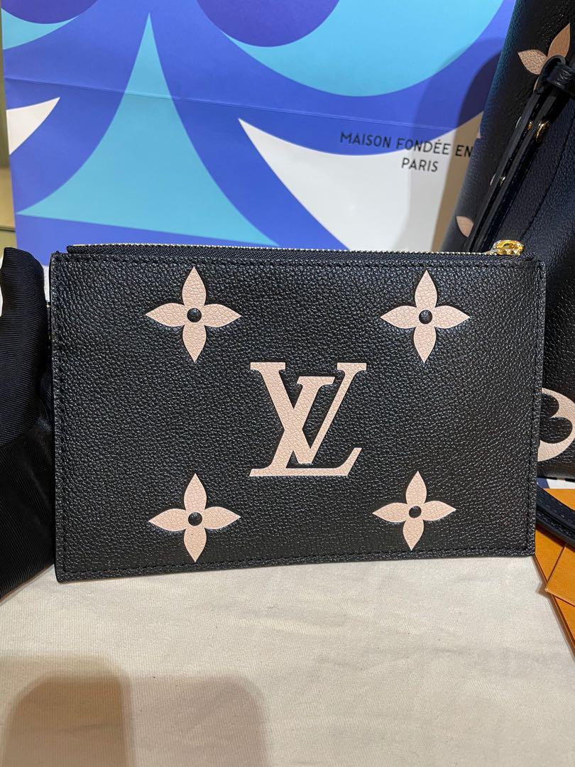 LOUIS VUITTON Empreinte Monogram Giant Neonoe MM Black Beige