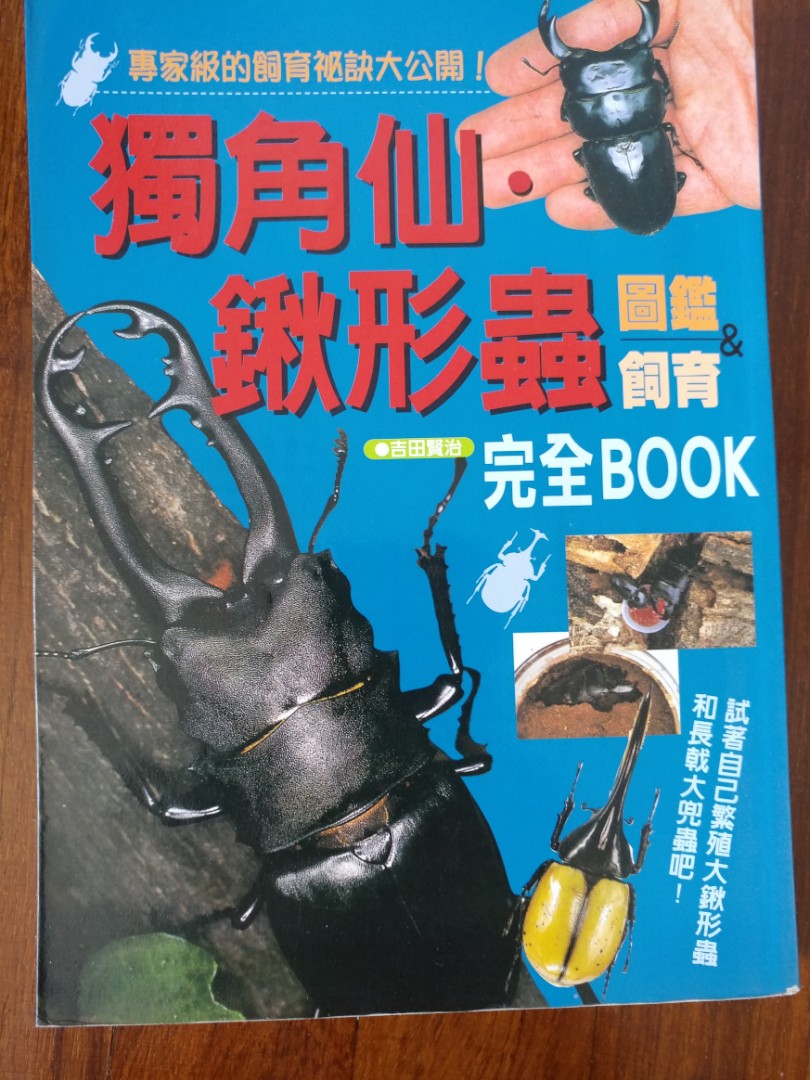 獨角仙 鍬形蟲圖鑑 飼育完全book 書本 文具 小朋友書 Carousell