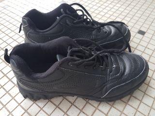 Boy's black shoes for scouts