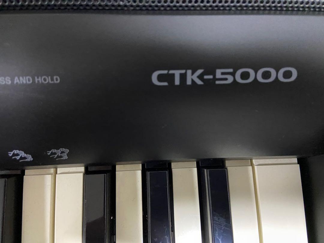 Casio digital portable keyboard CTK5000 (with stand), Hobbies & Toys