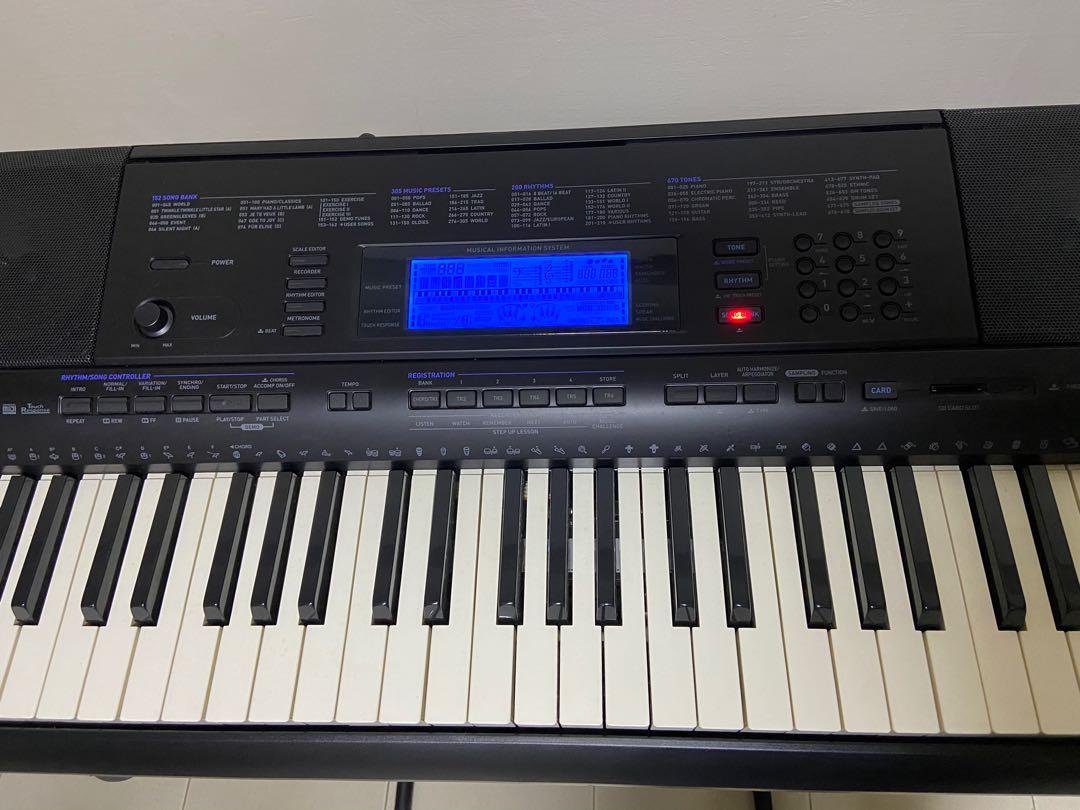 Casio digital portable keyboard CTK5000 (with stand), Hobbies & Toys