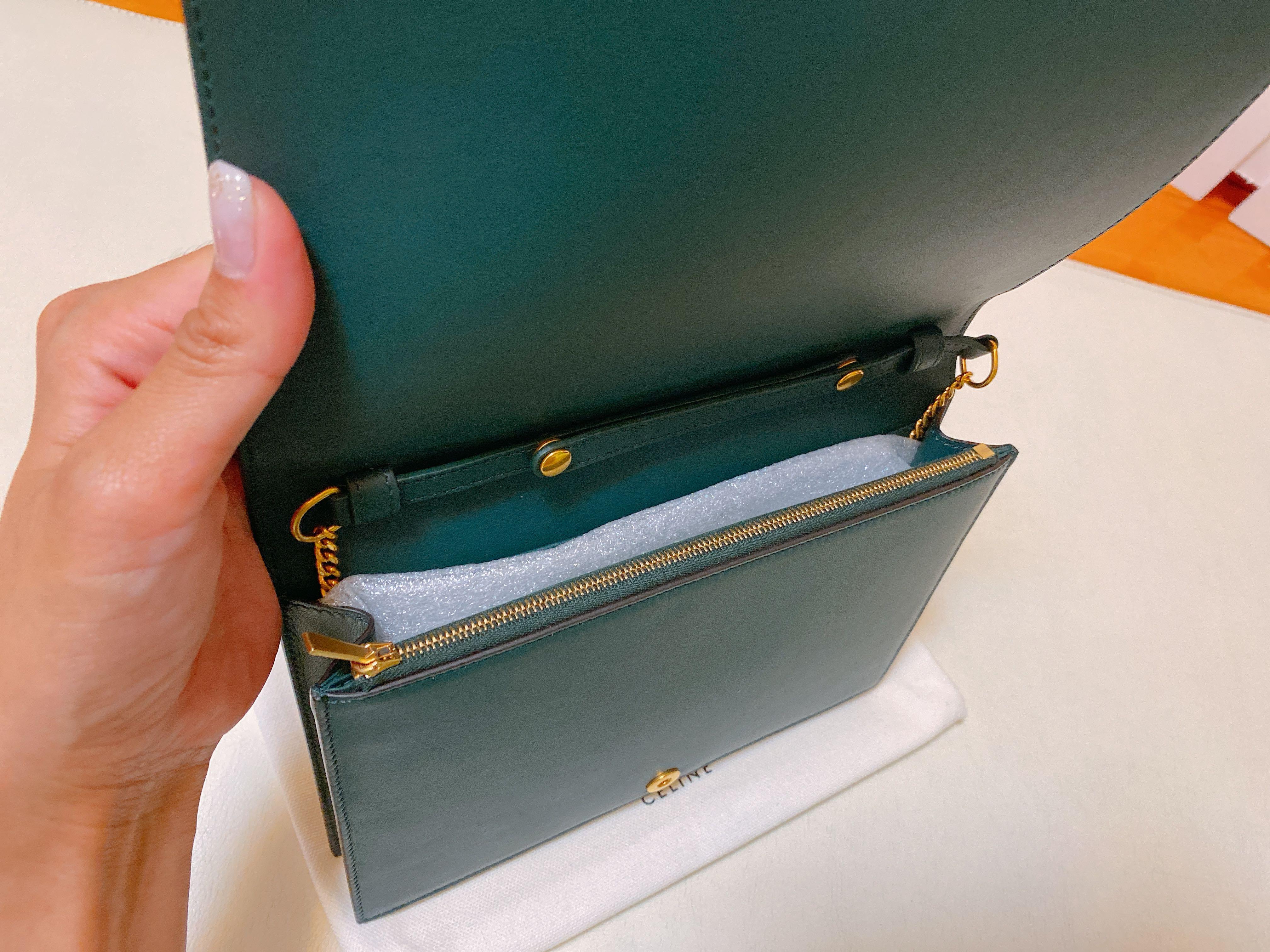 Celine frame evening shop clutch on chain