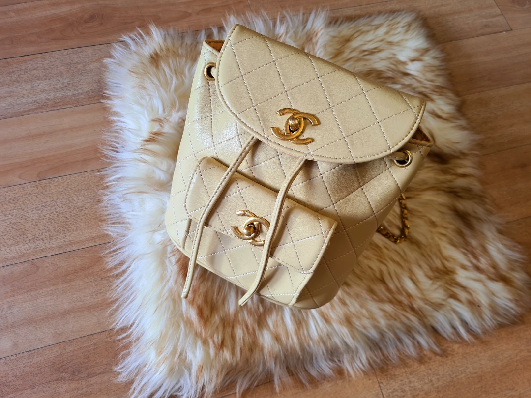 Chanel beige backpack outlet