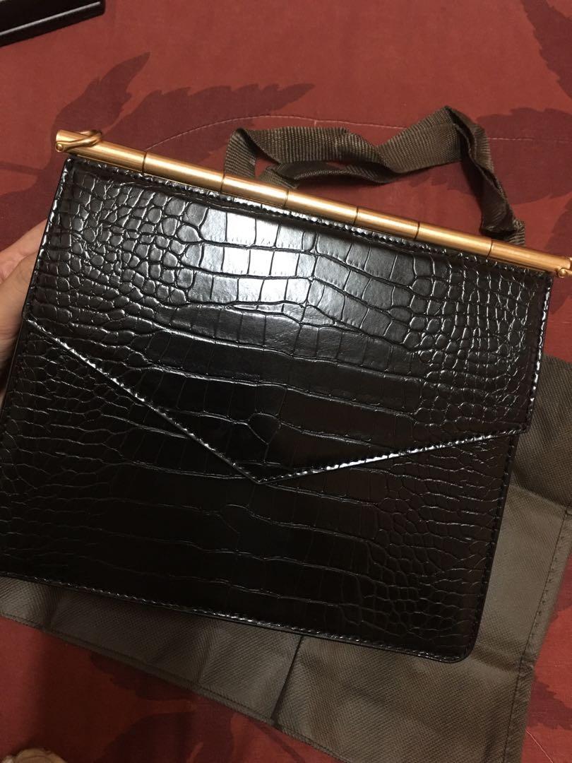 Croc effect bag hotsell charles and keith