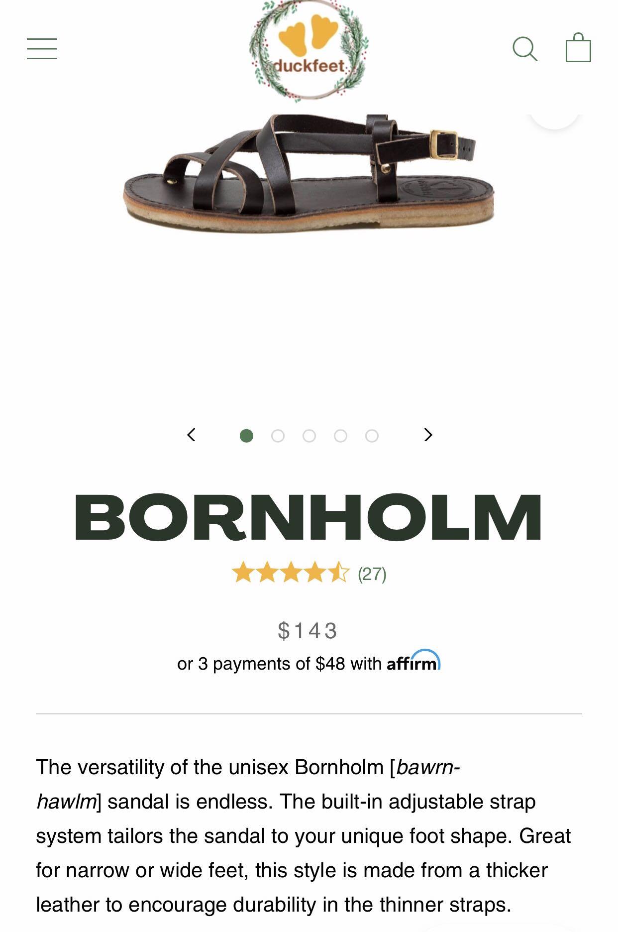 Duck clearance feet sandals