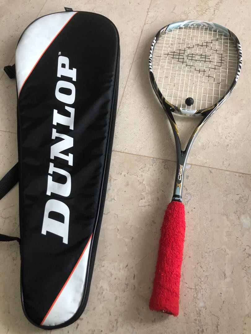 Lot De 2 Raquettes De Squash Dunlop Aerogel 4D Pro Avec étuis – Poignées à Reconditionner