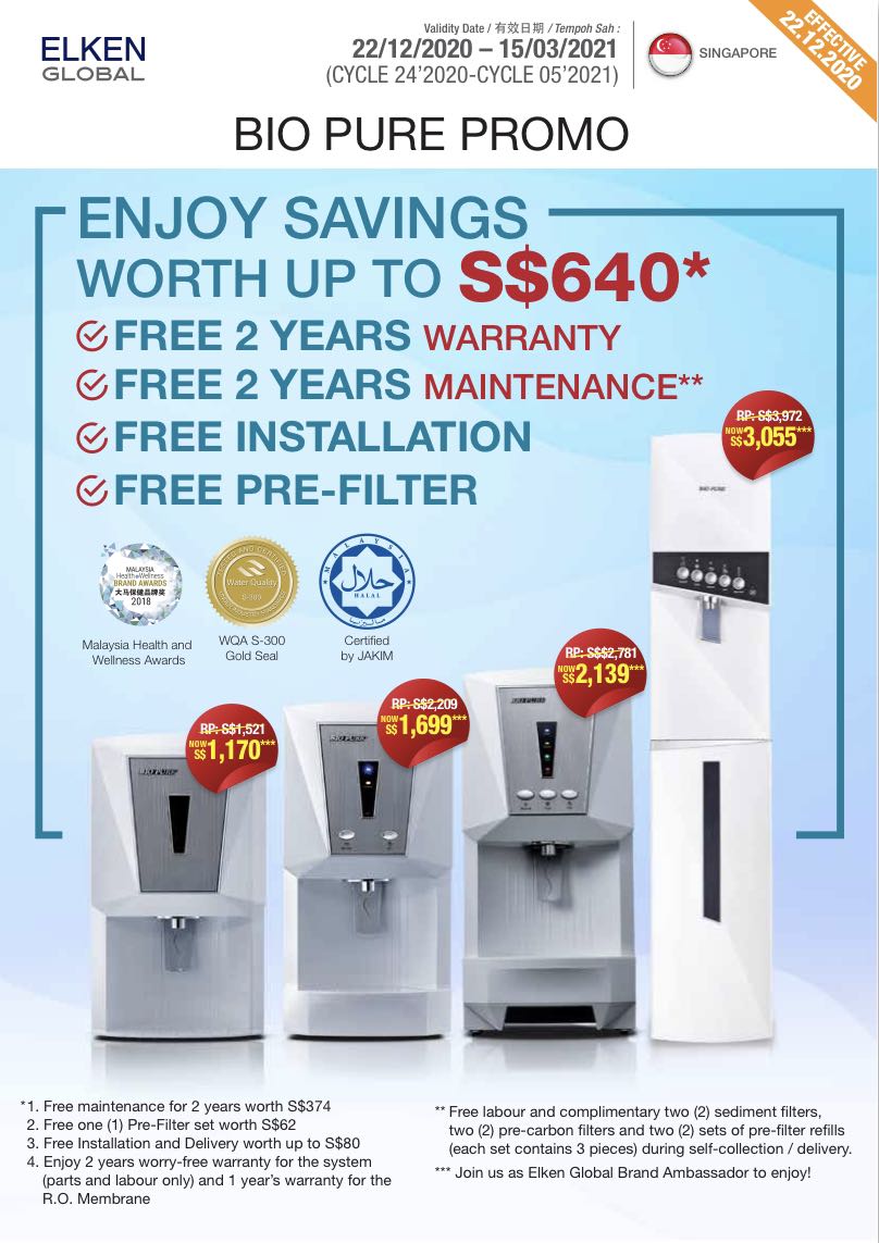 Elken Bio Pure Water Purifiers Tv Home Appliances Kitchen Appliances Water Purifers Dispensers On Carousell