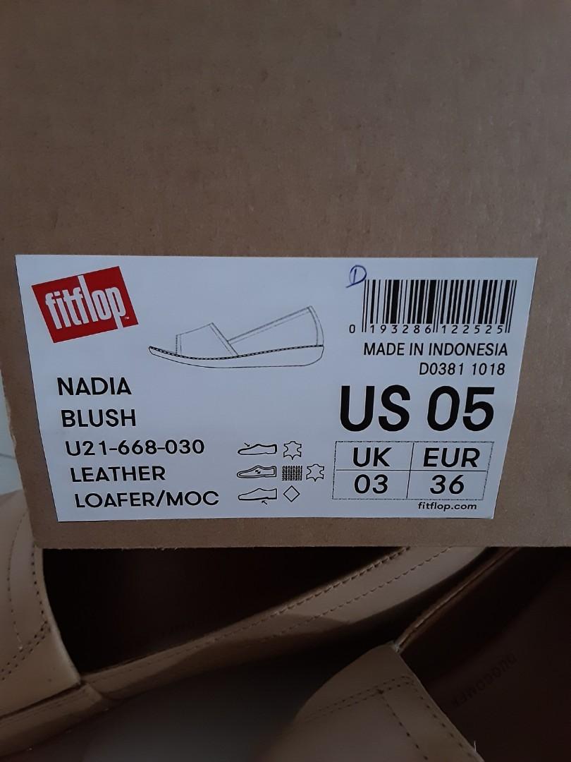 Fitflop Peep Toe Nadia blush leather loafer MOC Women s Fashion Footwear Flats on Carousell