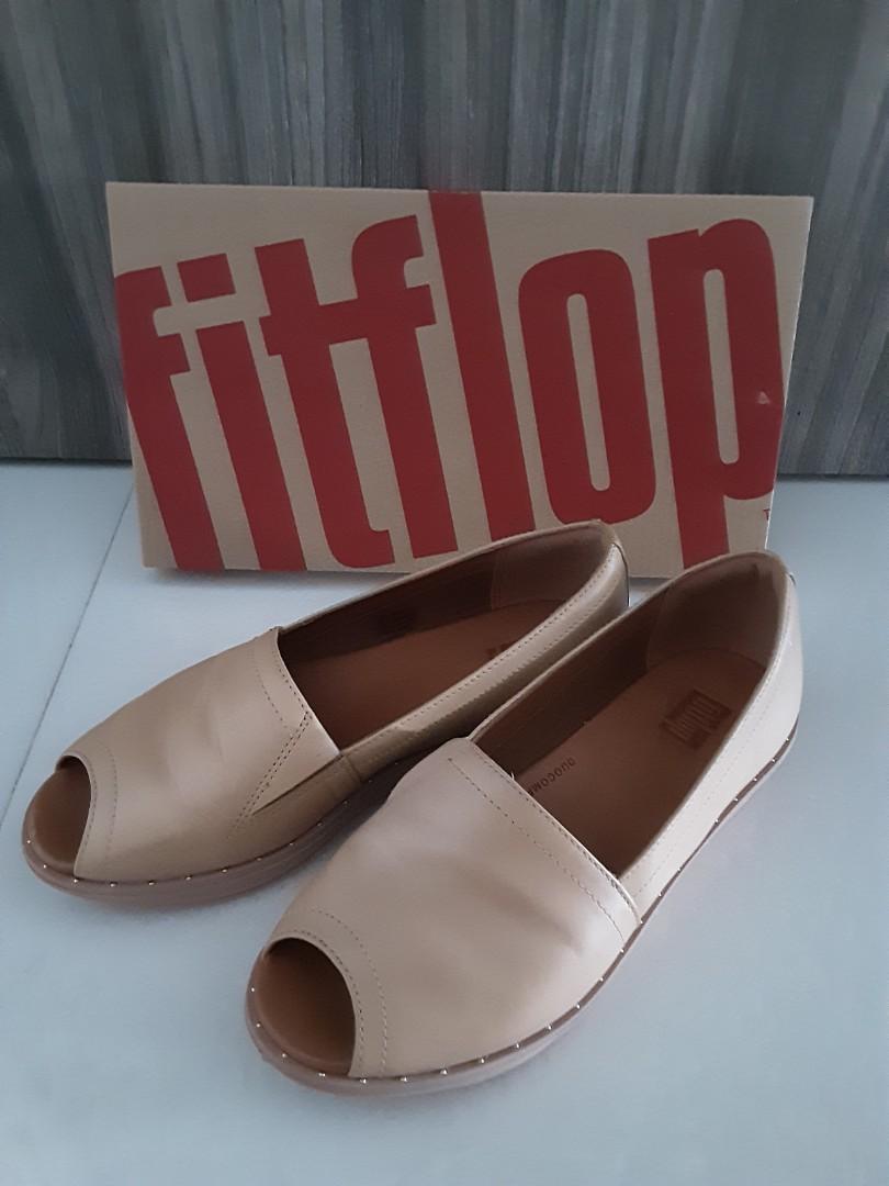 Fitflop nadia peep toe loafers discount