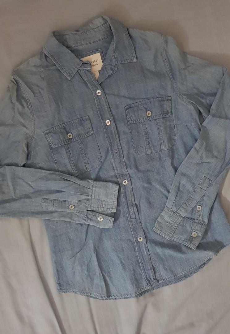 denim tops forever 21