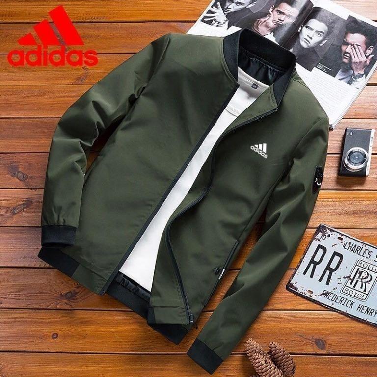 gray adidas windbreaker