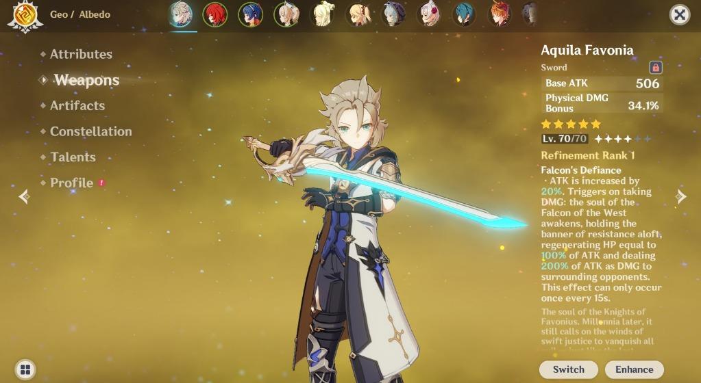 Genshin Impact Diluc Wgs Childe Albedo Aquila Mod Video Gaming Video Games Xbox On Carousell