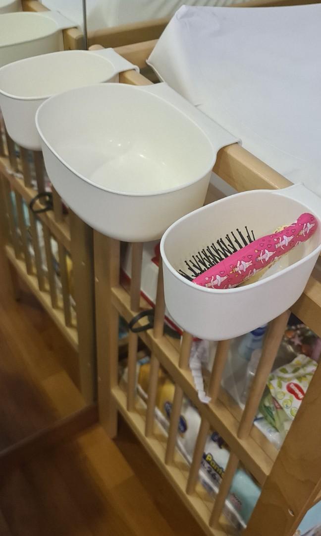 Ikea baby diaper change table with storage, Babies & Kids, Bathing