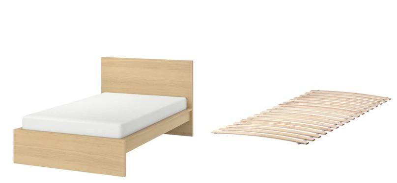 ikea malm bed frame 120x200 cm super single furniture home living furniture bed frames mattresses on carousell