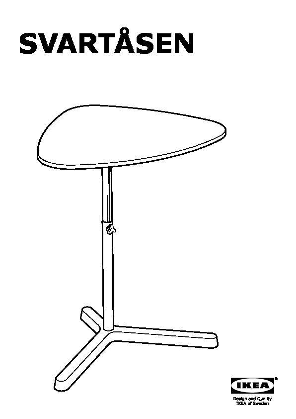 Svartasen laptop outlet table