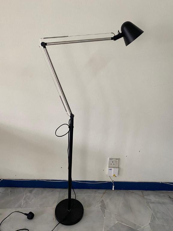 IKEA UPPBO Floor Reading Lamp Black