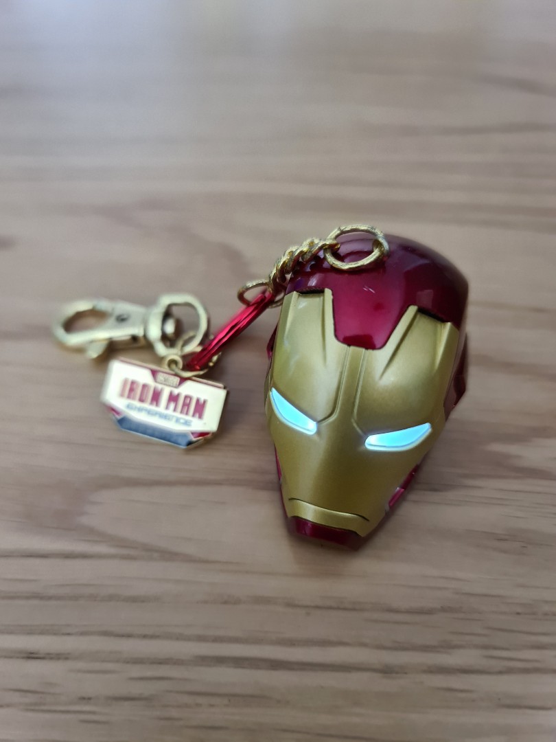 Iron Man Helmet Keychain with eyes that light up
