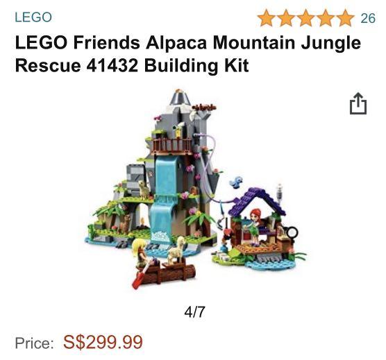 Lego friends alpaca 2025 mountain jungle rescue instructions