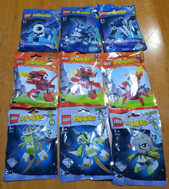 Lego Mixels Series 4 Set of 9 - Orbiton Max - Glowkies Max 
