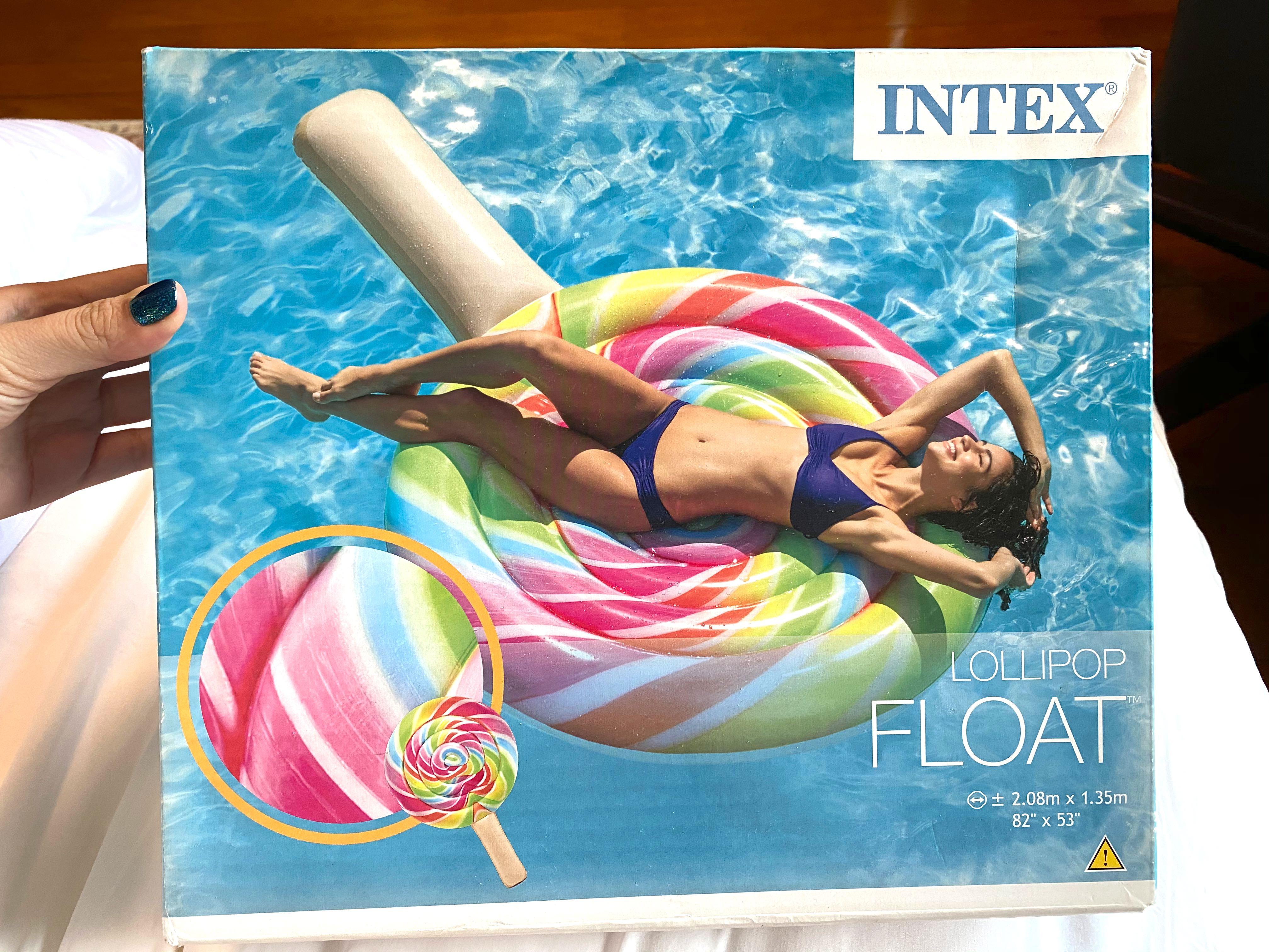 Lollipop pool float top