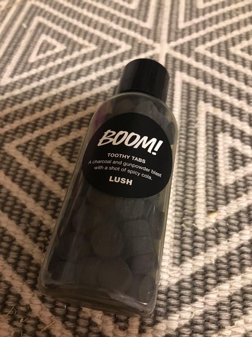 Lush Toothy Tabs Boom美白牙膏粒100 New 30 包平郵 美容 化妝品 頭髮護理 沐浴 身體護理 Carousell