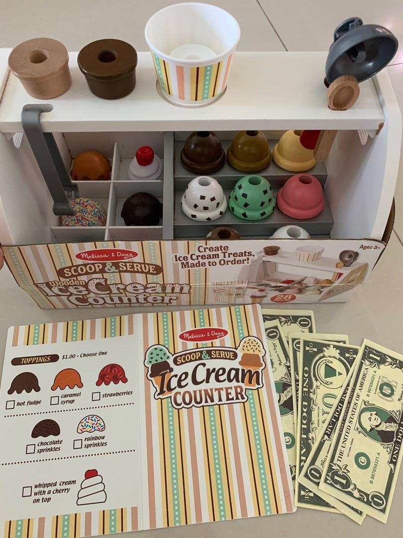 Melissa and doug ice cream counter cheap
