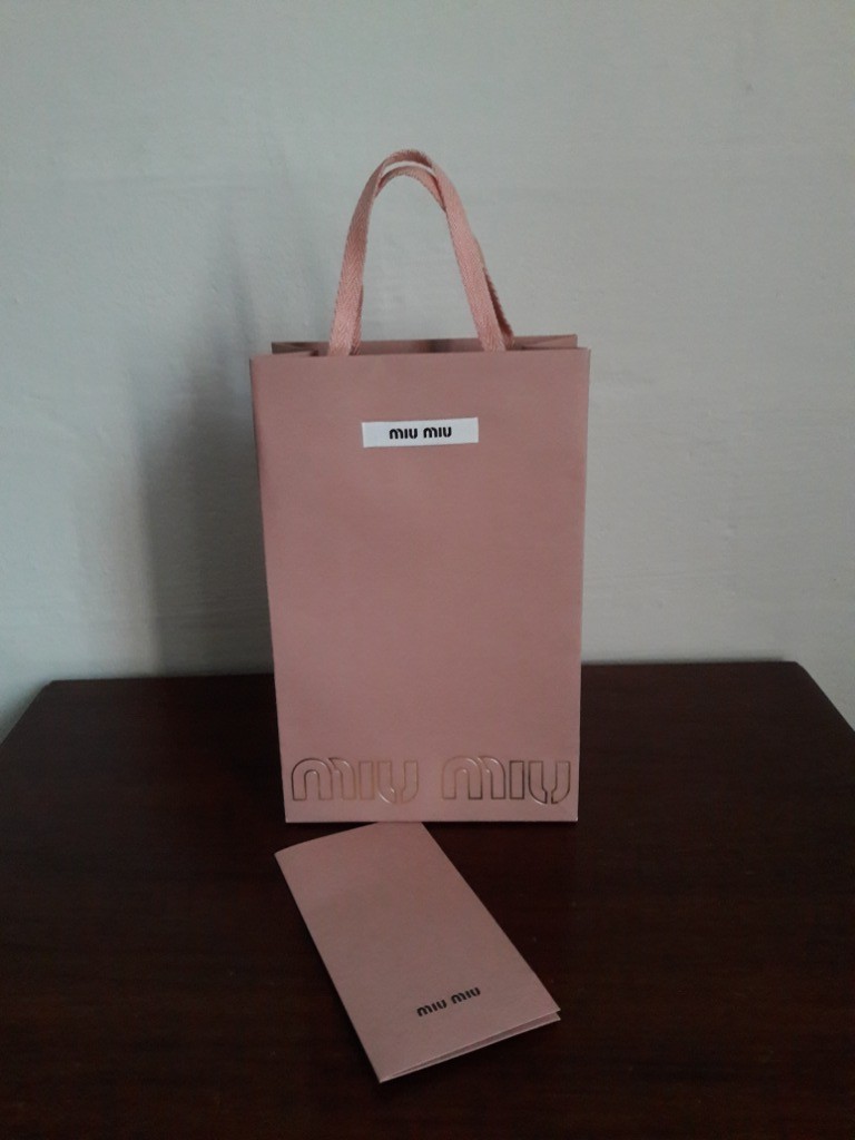 Miu miu paper bag hotsell