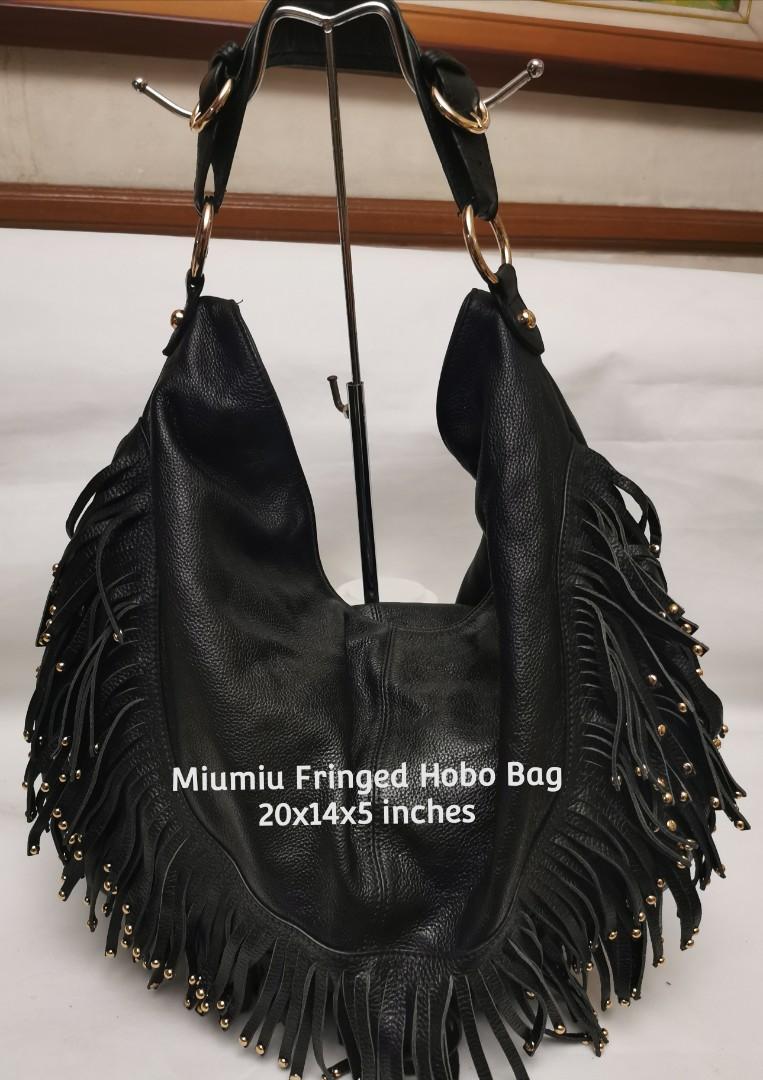 Miu miu fringe bag store