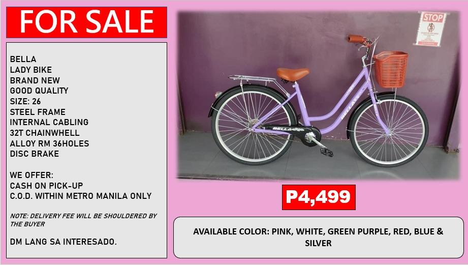 ladies bike with basket for sale