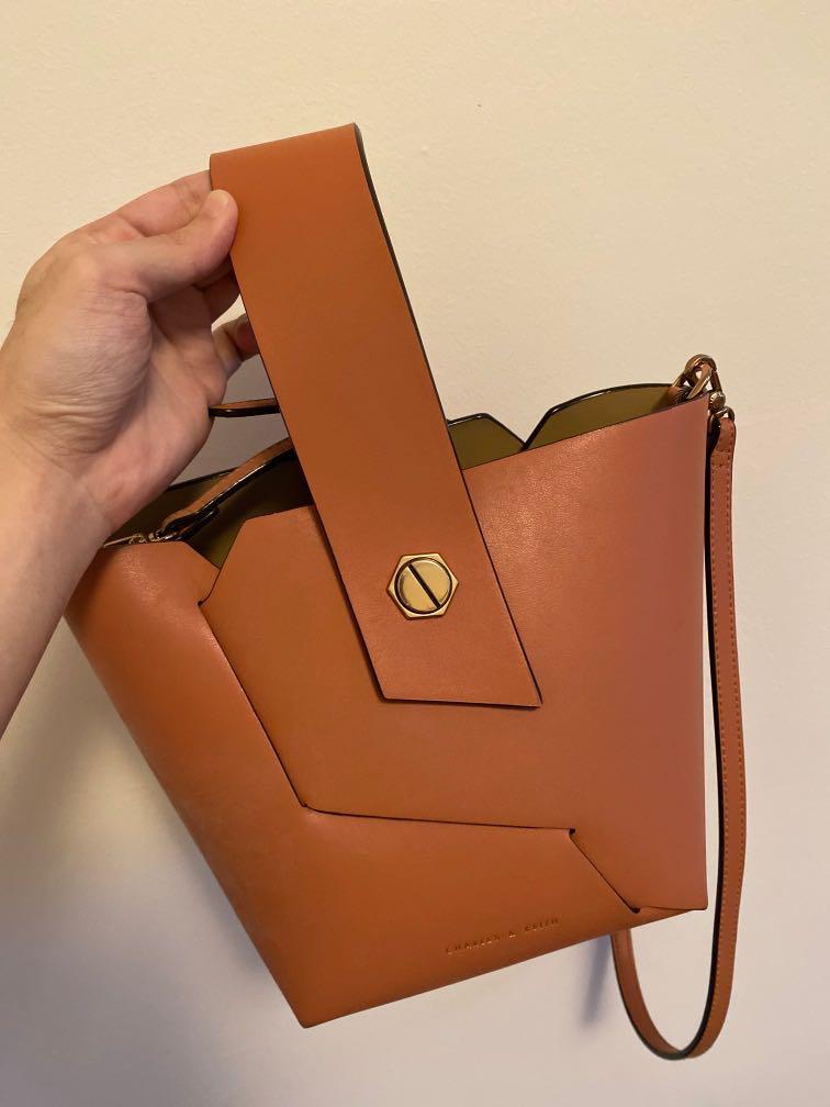 Wristlet handle bucket sale bag