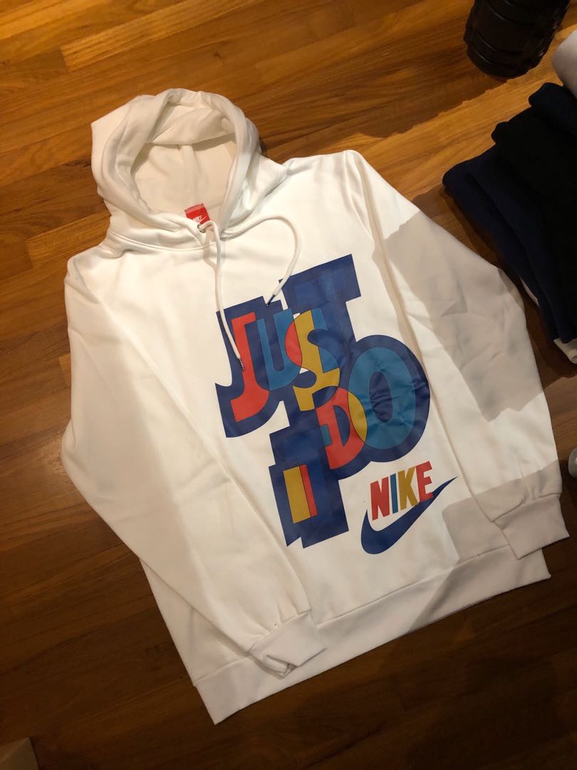 White just sales do it sweatshirt