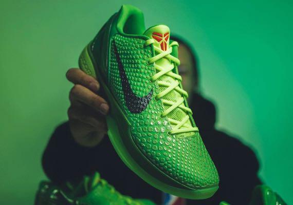 Nike zoom kobe top 6 'grinch' men's sneakers