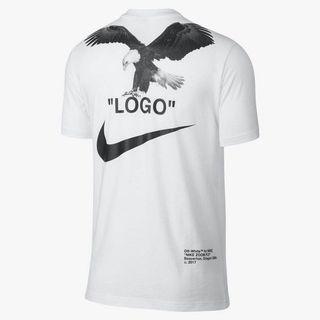 off white nike tee eagle