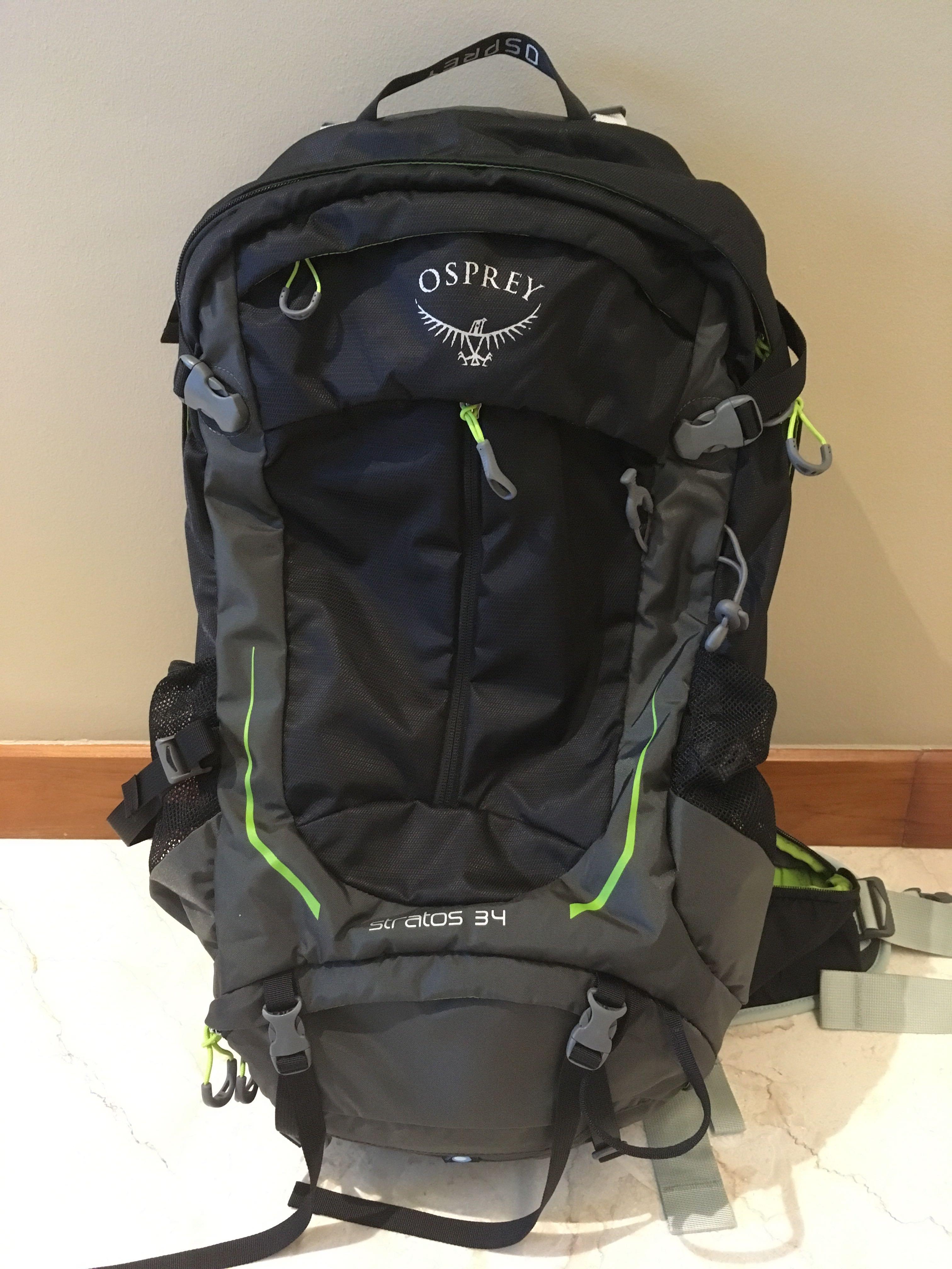 Osprey Stratos 34 Backpack Men S Fashion Bags Wallets Backpacks On Carousell