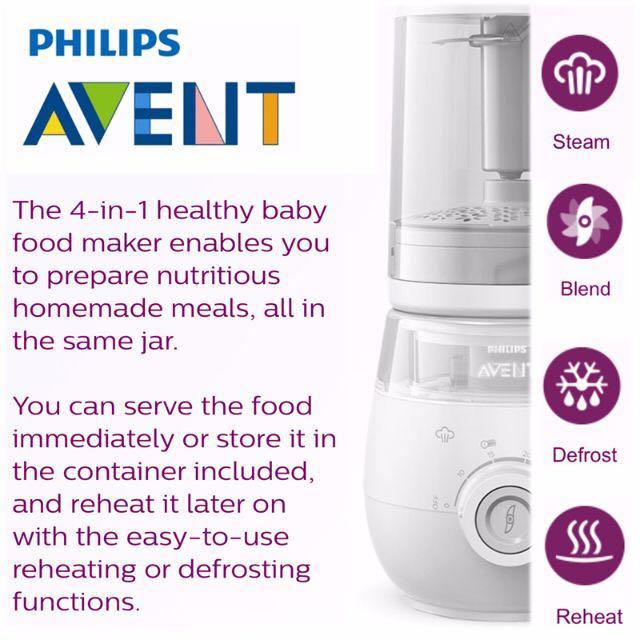 Philips Avent Baby Food Maker, Steamer and Blender, TV & Home