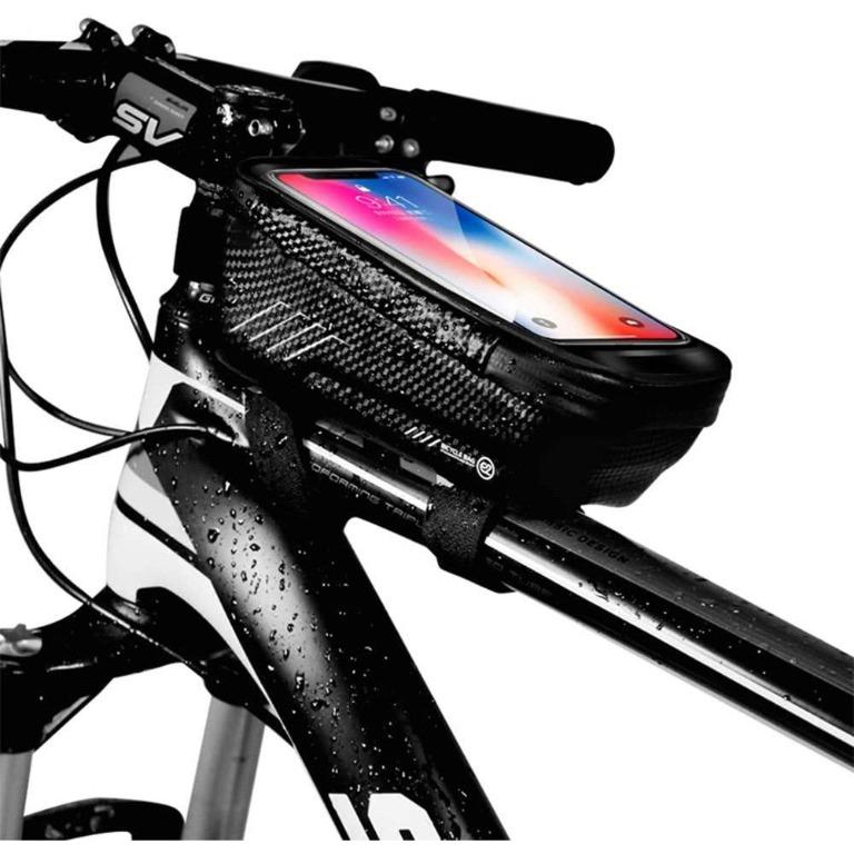 waterproof touch screen bike handlebar bag
