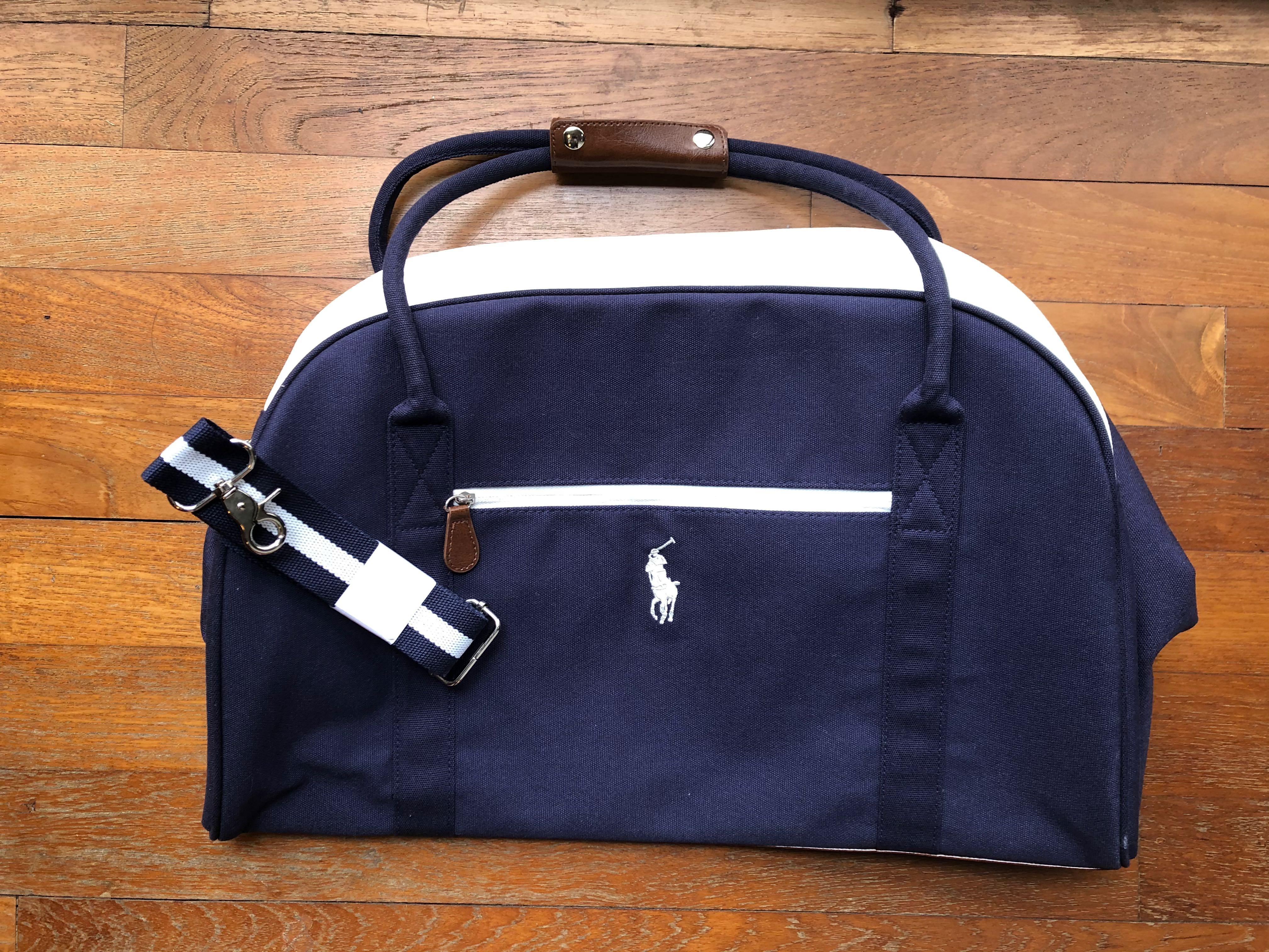POLO RALPH LAUREN NAVY BLUE DUFFEL WEEKENDER TRAVEL BAG CARRY ON, Men's  Fashion, Bags, Sling Bags on Carousell