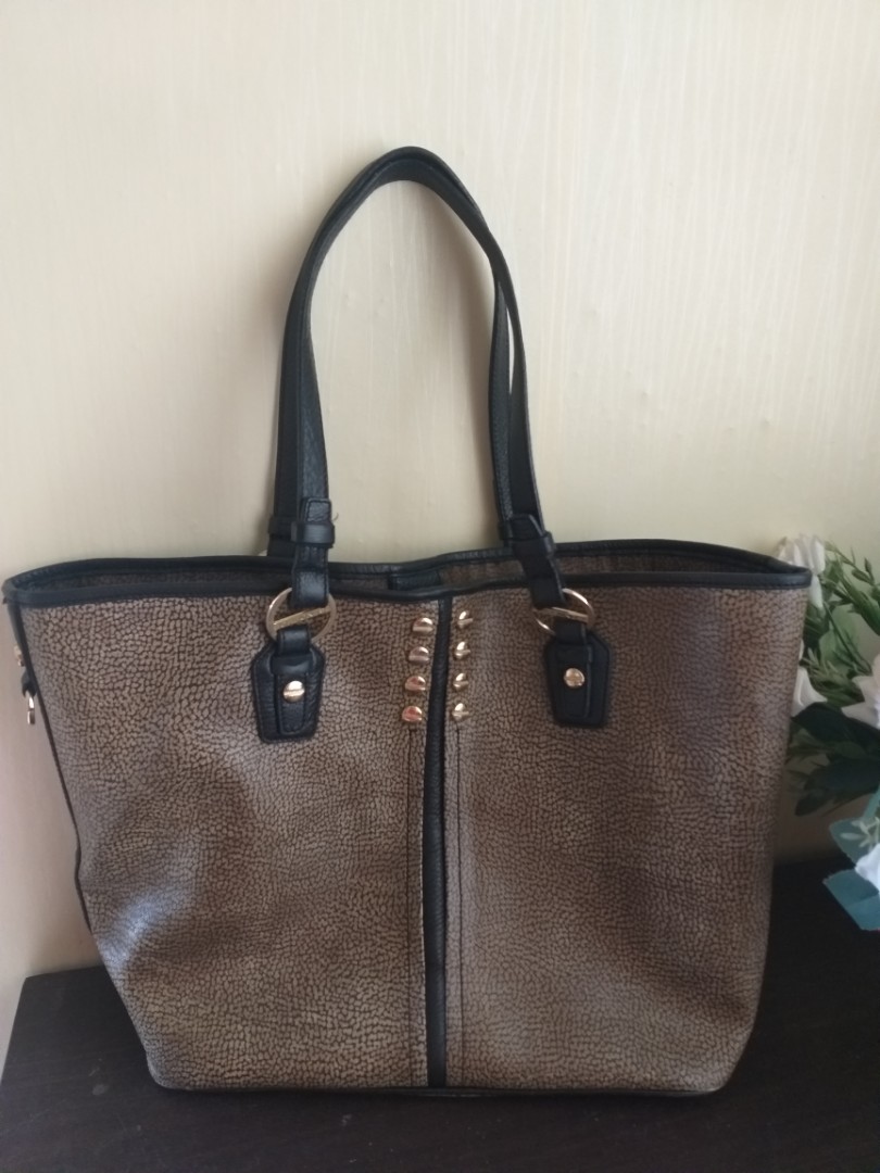 Borse Shopping Borbonese Donna | Shopping Bag Large Beige/Brown • Great  Escapery
