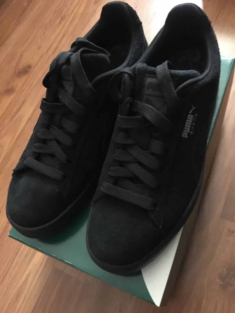 puma suede classic dark shadow