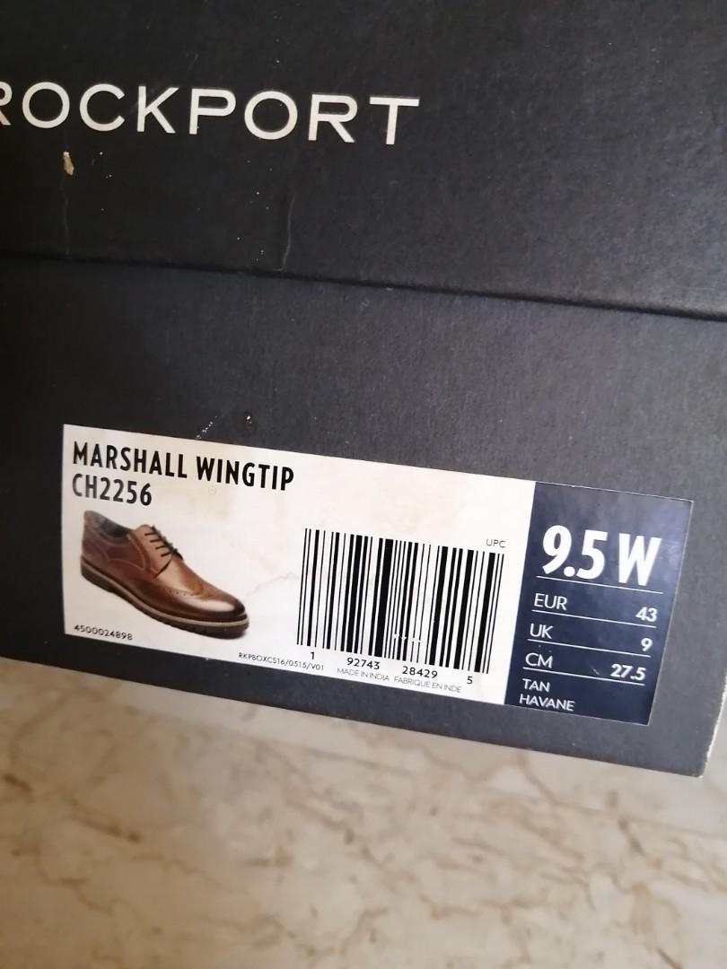 Rockport Marshall Wingtip Tan Colour