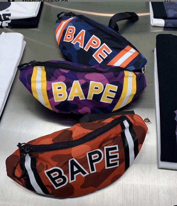Sale Bape Color Camo Waist Bag